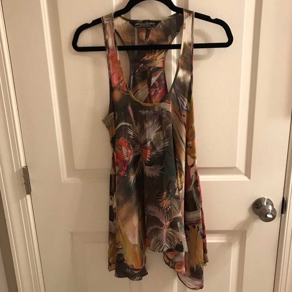 All Saints Silk Racerback Tank